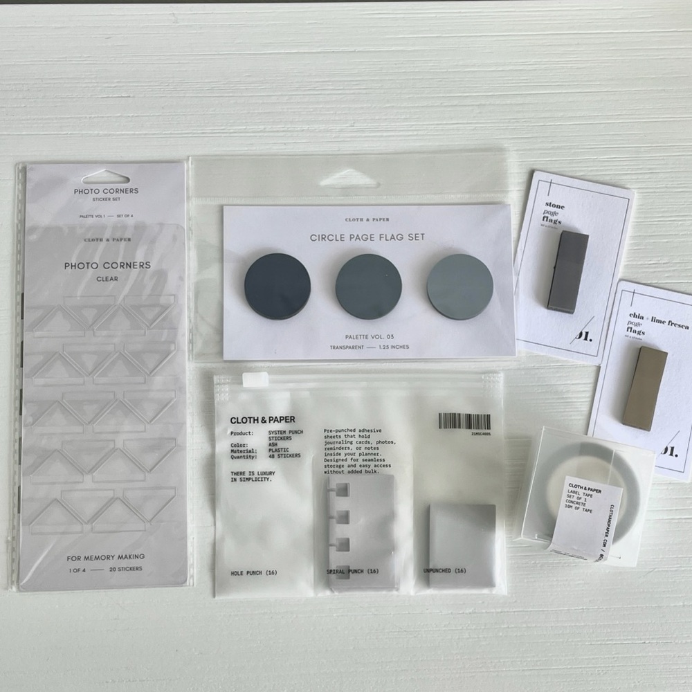 Cloth & Paper Planner Accessories Bundle
